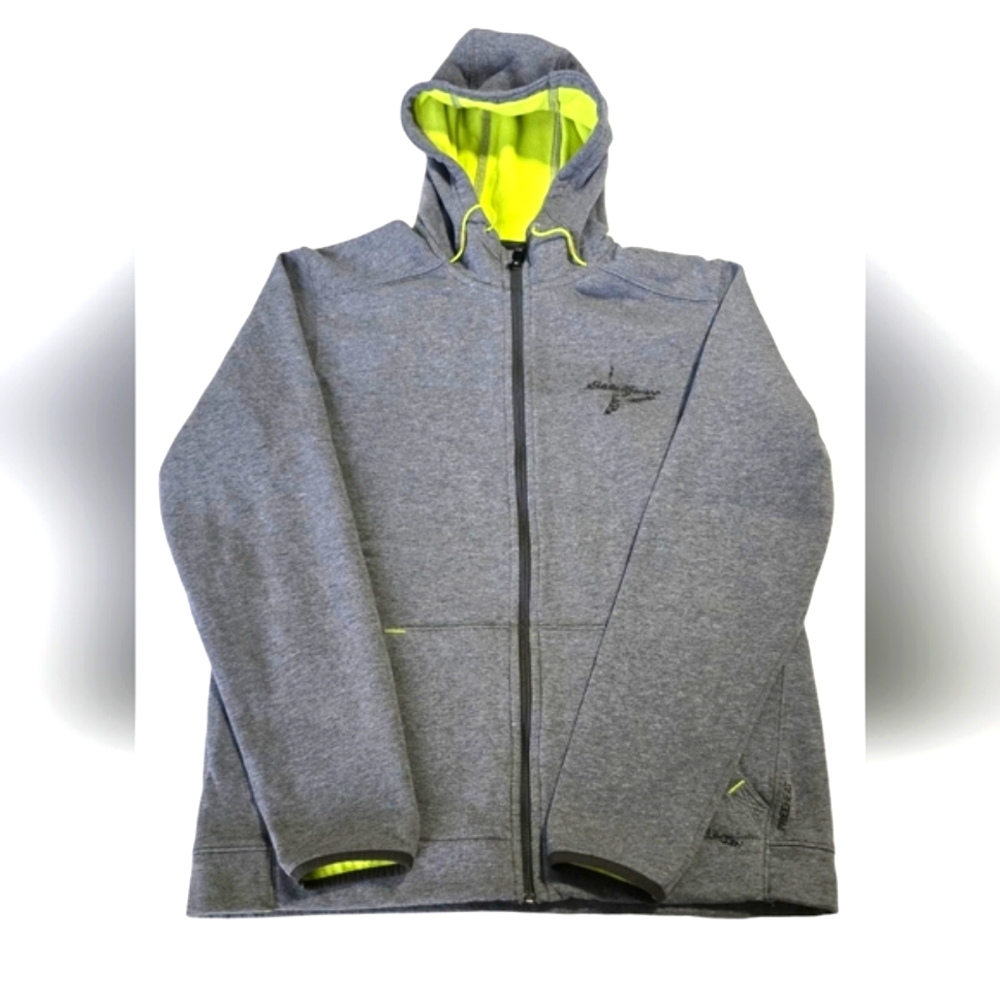 Eddie Bauer Heather Gray Hooded Freeheat